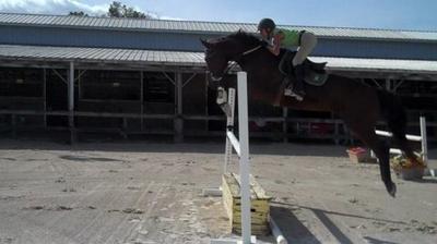 Nan and Biscotti Jumping with the Essential Oil of Joy